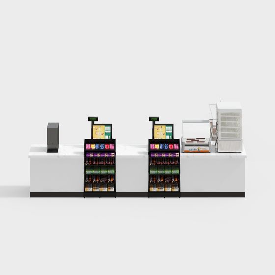 Convenience Store Counter 3D model
