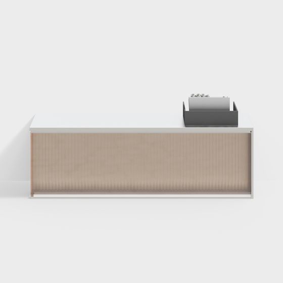Elegant Reception Desk 3D model for Creative Spaces