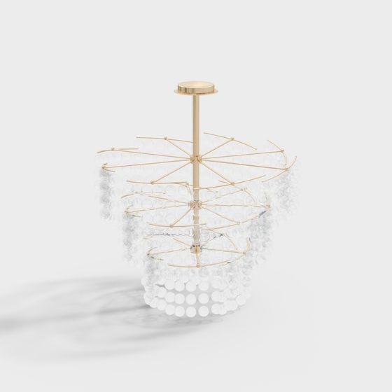 Bubble Chandelier 3D model for Creative Spaces