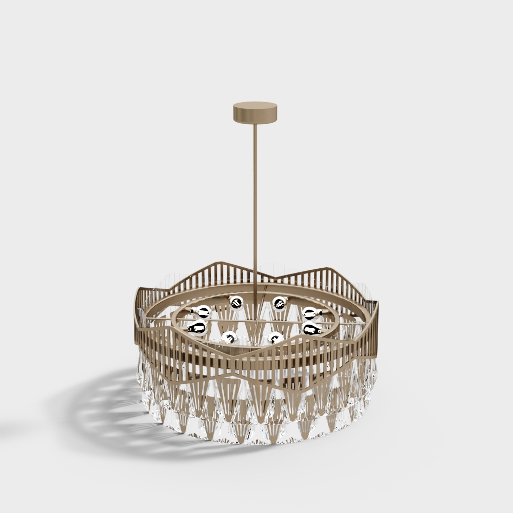 Light luxury crystal chandelier