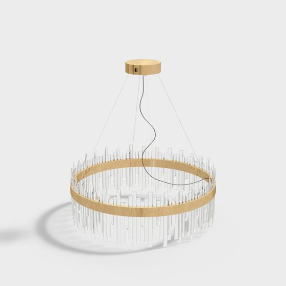 Elegant 3D Chandelier Model for Modern Aesthetics