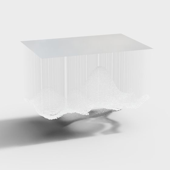 Floating Cloud Platform 3D model