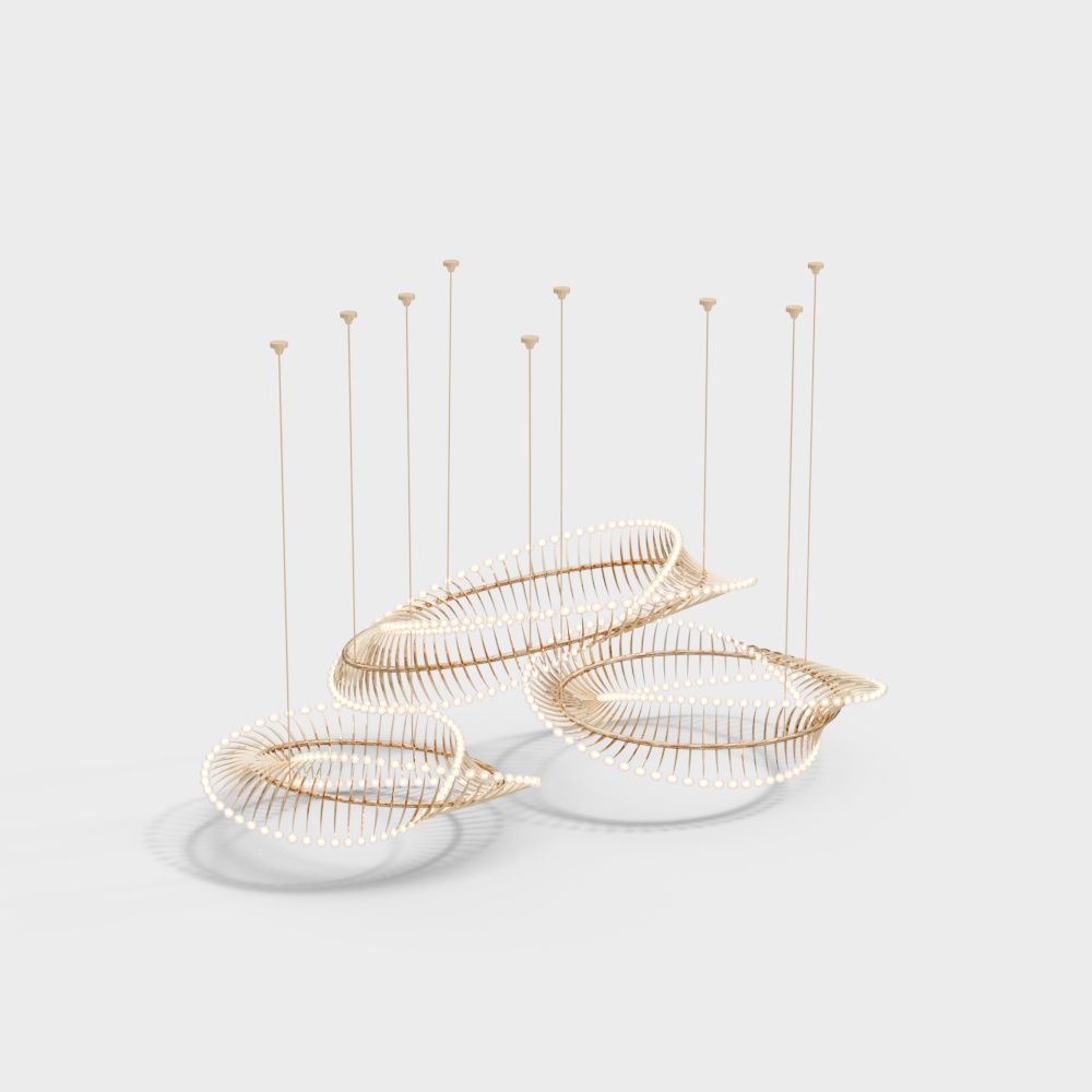 modern art chandelier