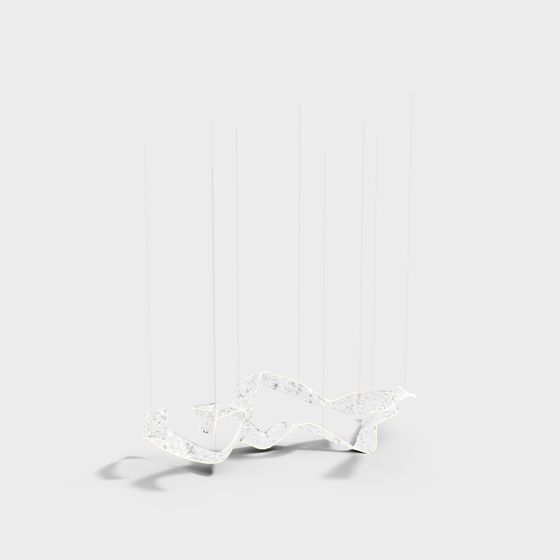 Suspended Art 3D model for Creative Projects