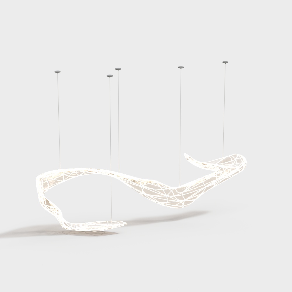 Office space art chandelier