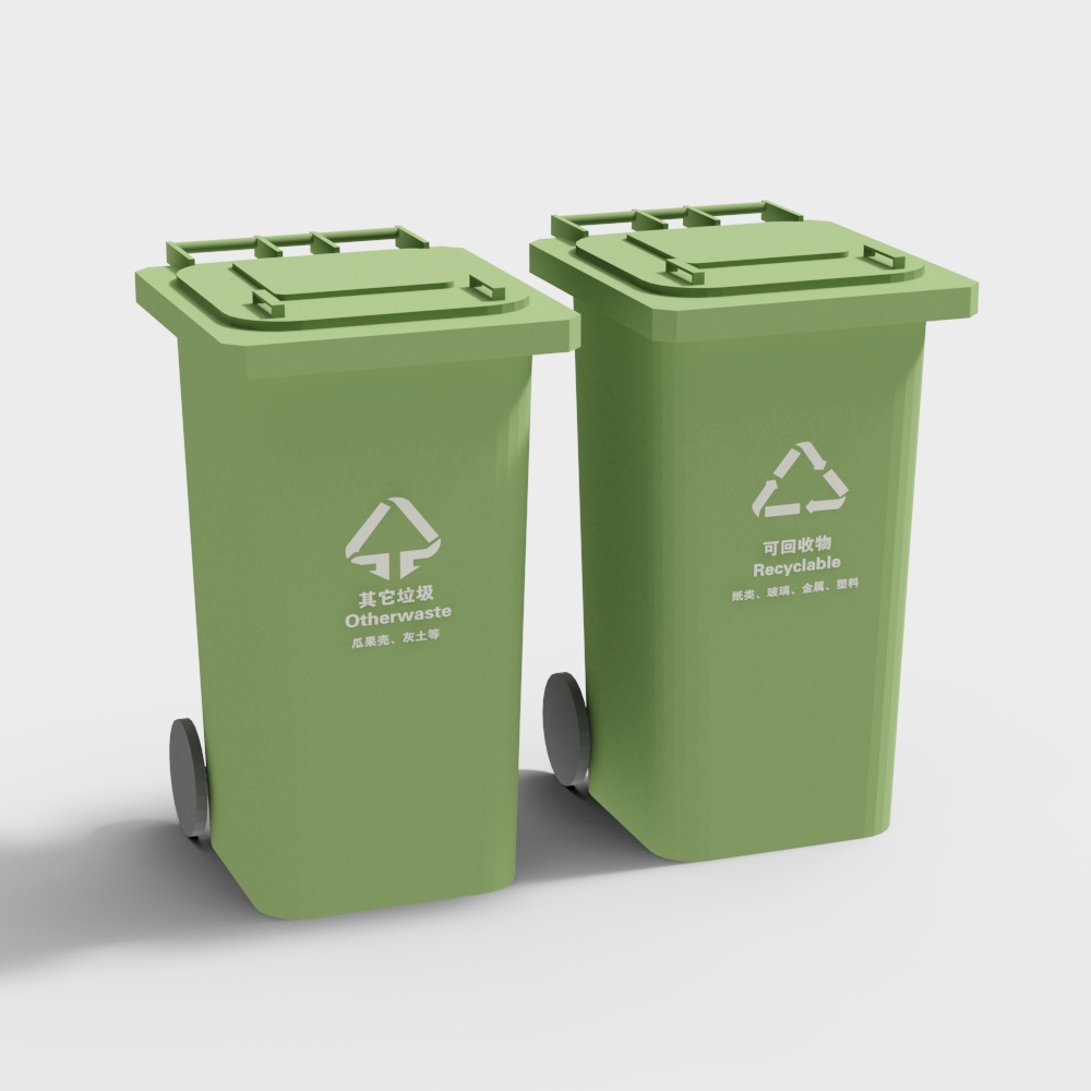 Hospital garbage classification bin