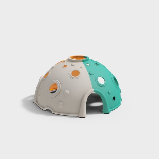 Stylish Moon Base 3D model for Creative Projects