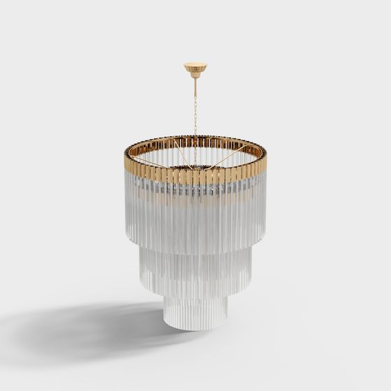 Elegant Modern Hanging Light 3D model