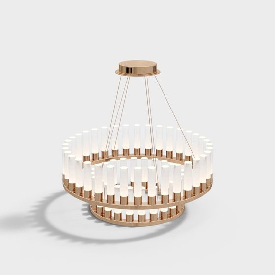 Charming Low-Poly Pendant Light 3D model for Modern Spaces