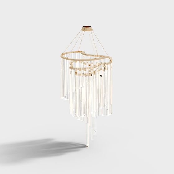Flowing Chandelier 3D model