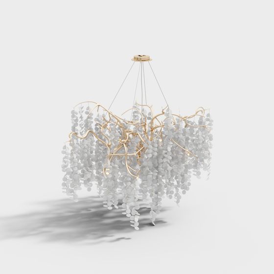 lustre en cristal moderne