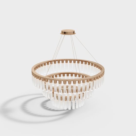 Stylish Low-Poly Pendant Light 3D Model