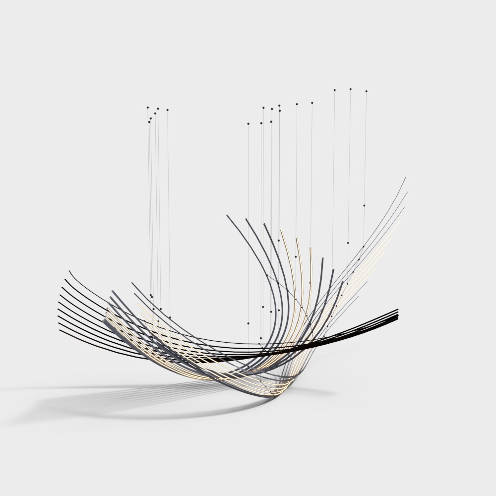 Office space art chandelier