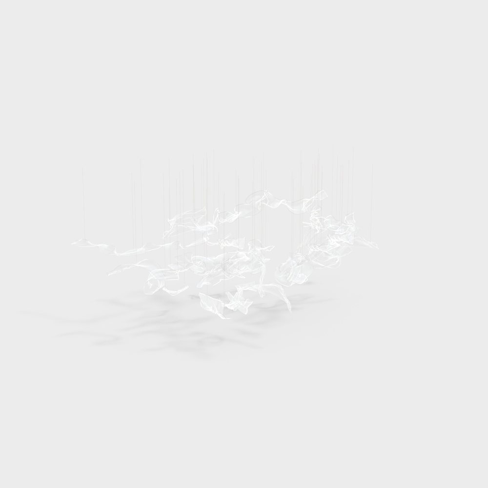 Office space art chandelier