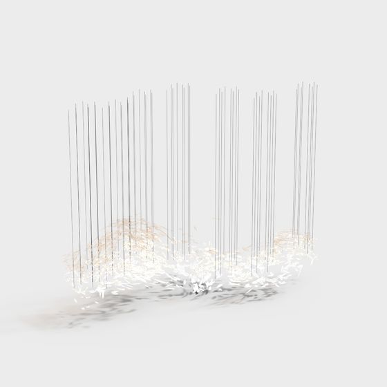 Light Forest 3D model - Low Poly Design