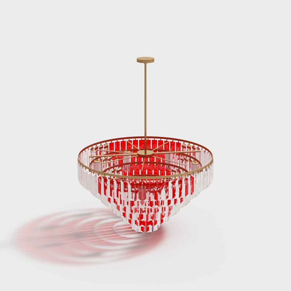 Office space crystal chandelier