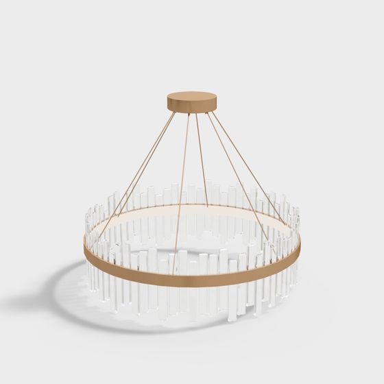 Crystal Ring Chandelier 3D model