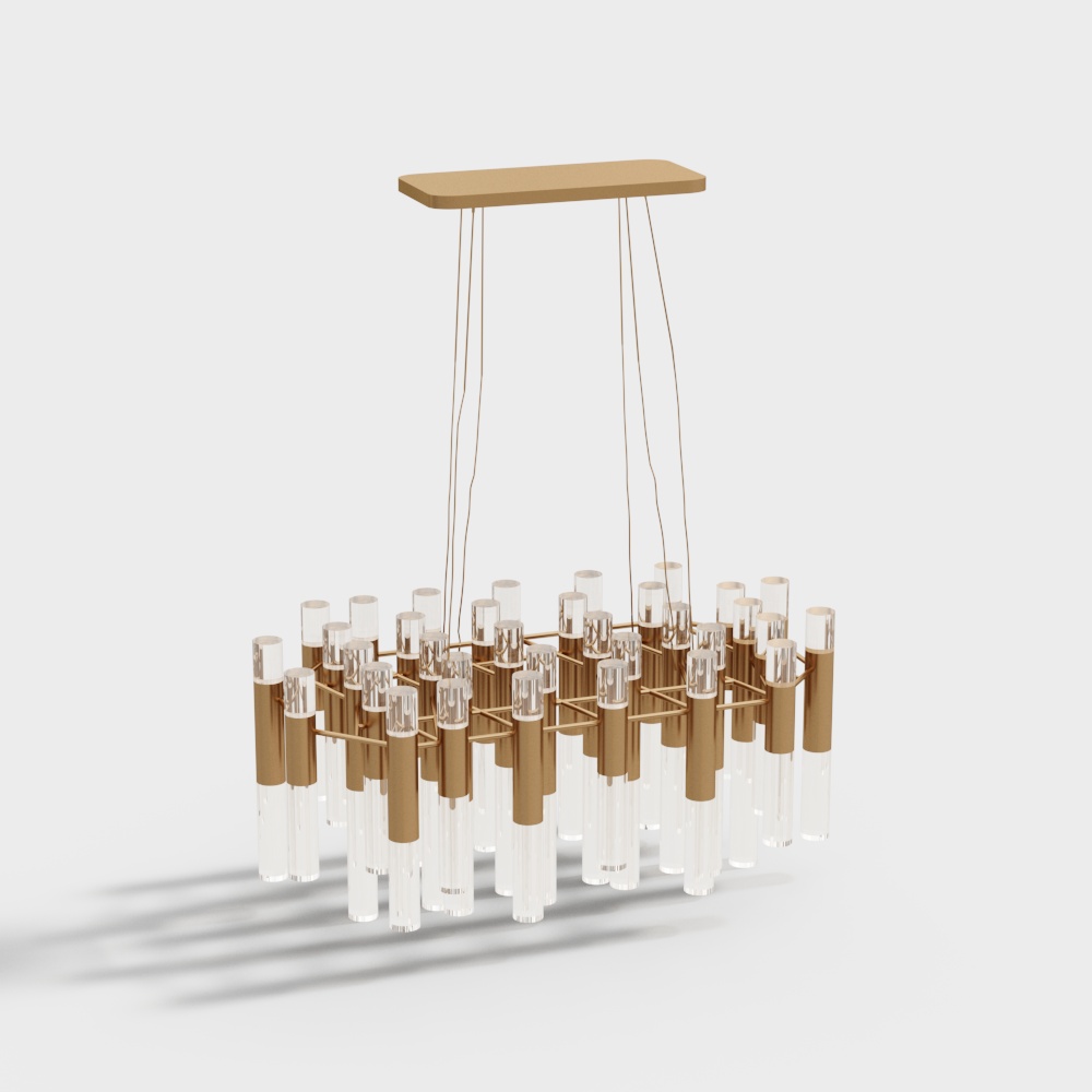 Office space crystal chandelier