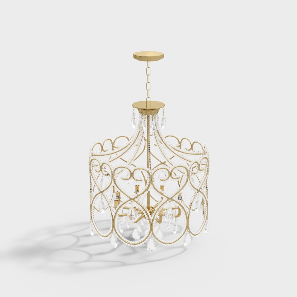 Office space crystal chandelier