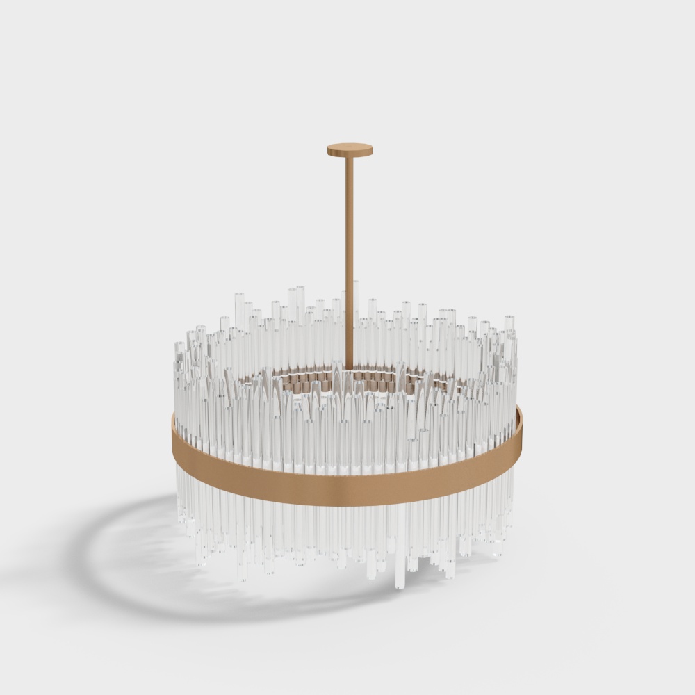 Office space crystal chandelier