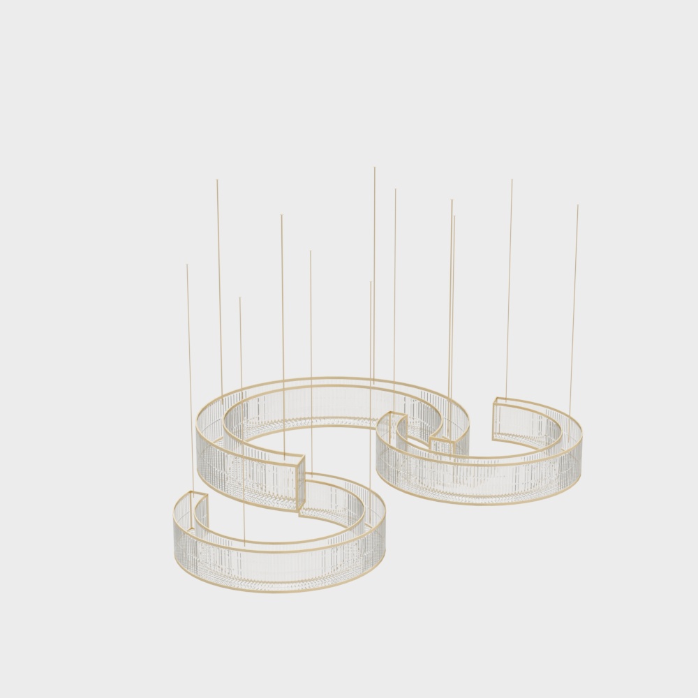 Candelabro de cristal de lujo