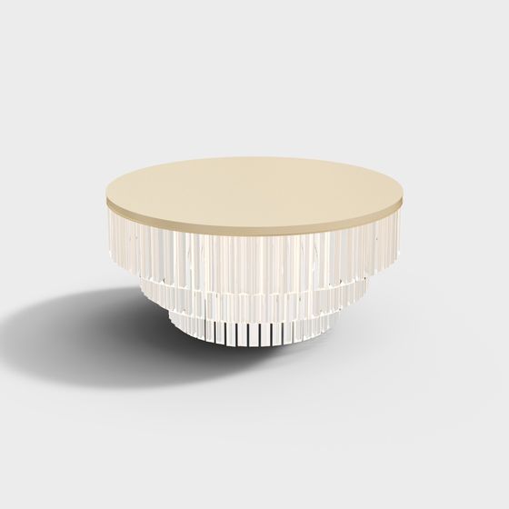 Crystal Round Table 3D model