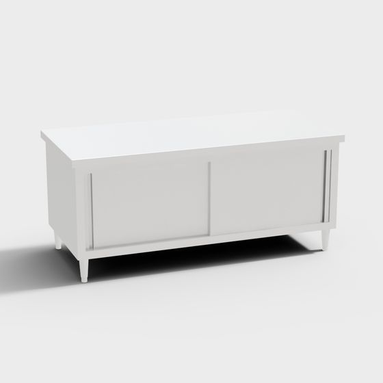 City Window TV Stand 3D model
