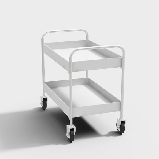 Minimalist 3D Cart Model for Creative Projects