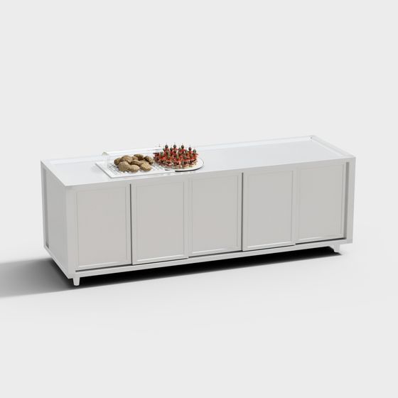 Urban Living Room Cabinet 3D model