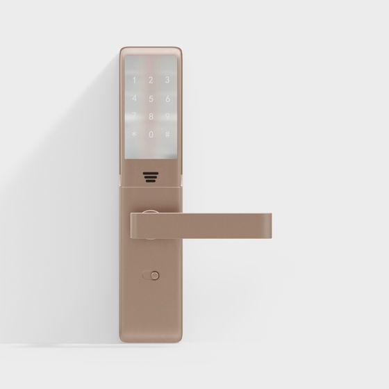 Sleek Smart Lock 3D model for Contemporary Interiors