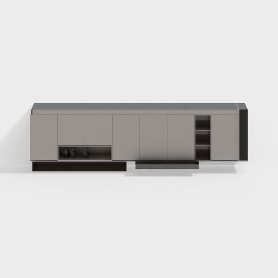 Modern Minimalist TV Cabinet 3D model