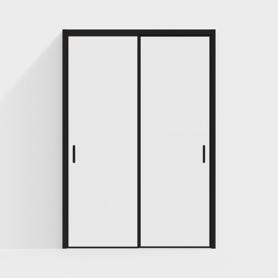 Minimalist Sliding Door 3D model