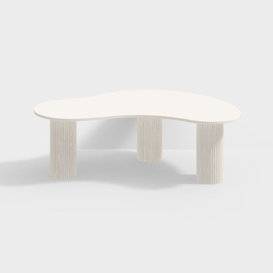 Sleek Low-Poly Coffee Table 3D model