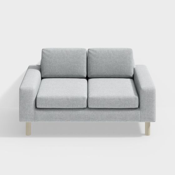Urban Comfort Low-Poly Sofa 3D model