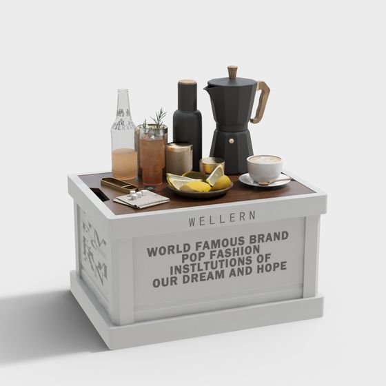 Wellern Coffee Corner 3D model for Cozy Spaces