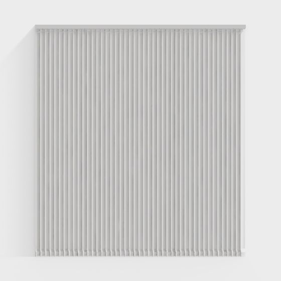 Elegant Vertical Shutter Low-Poly 3D Model