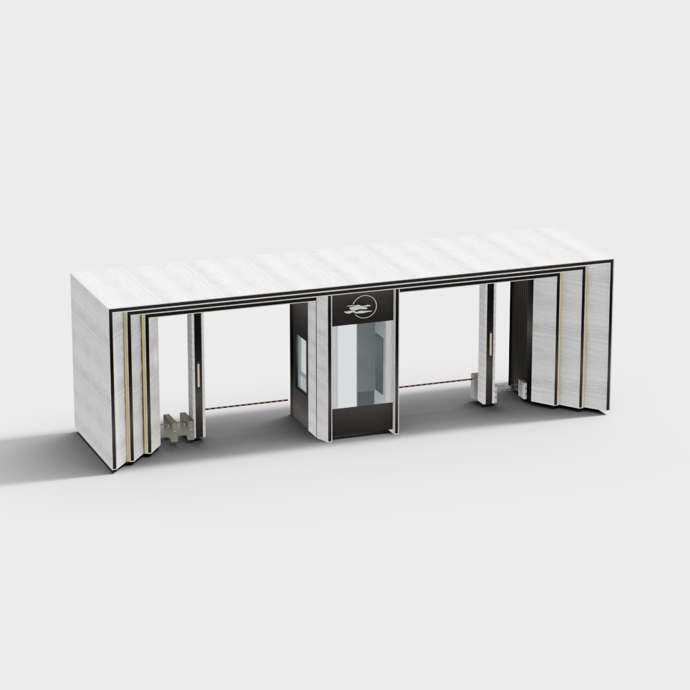 New Chinese style door of sales department