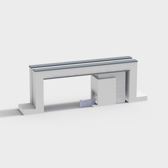 City Gate 3D model – Bridging Past and Future