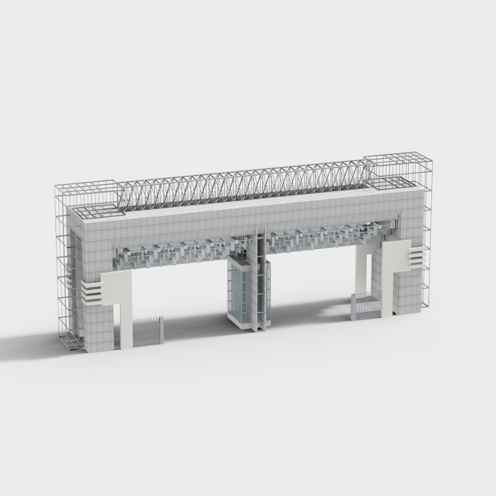 Industrial park gate