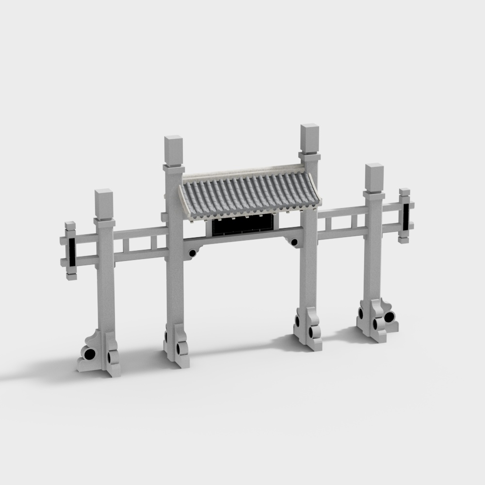 풍경지로의 간단한 입구 대문
