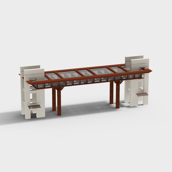 Elegant Bridge 3D Model for Modern Architecture