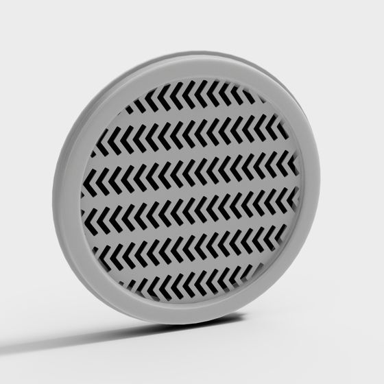 Elegant Circular Vent 3D model for Contemporary Designs