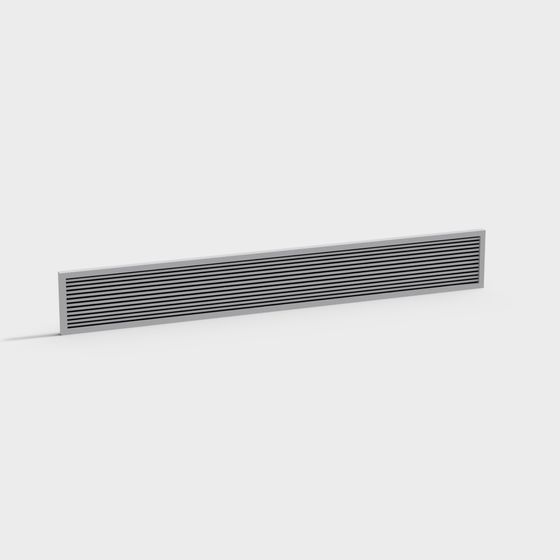 Practical Gray Breathable Mesh 3D Model for Air Systems
