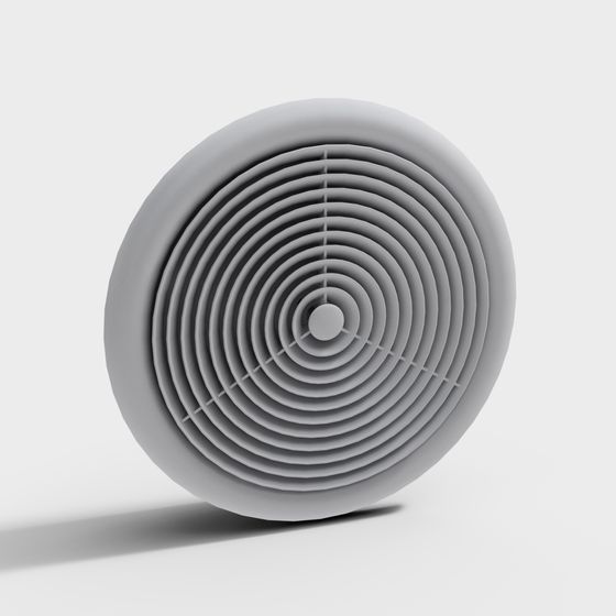 Concentric Circles 3D Model for Design Projects