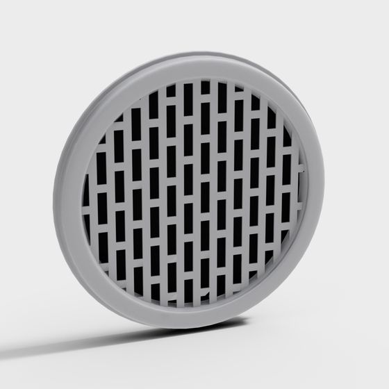 Stylish Circular Vent 3D model for Urban Designs