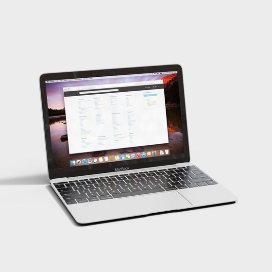 High-Detail MacBook 3D Model for Creative Projects
