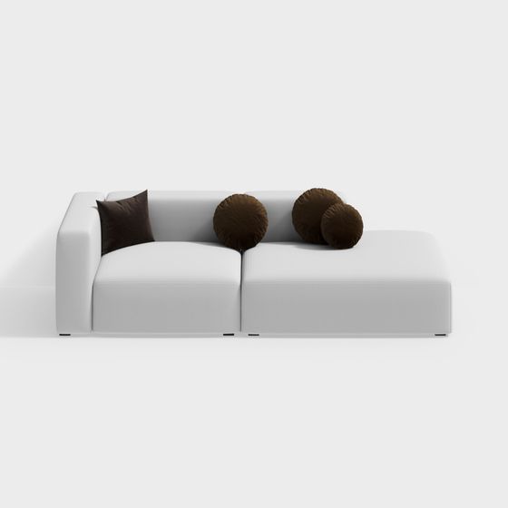 Elegant Minimalist 3D Sofa Model