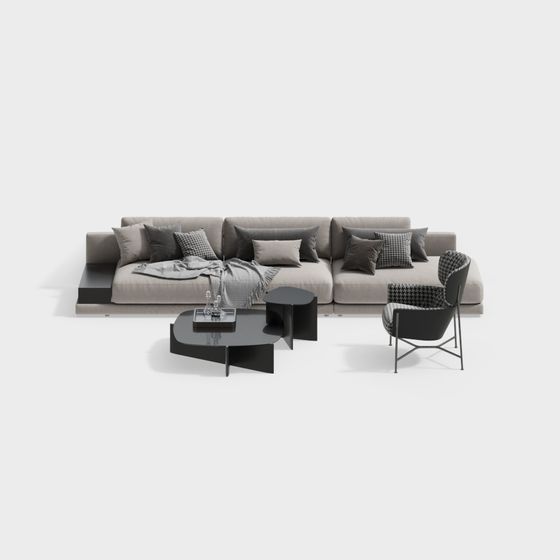 Urban Living Room 3D model