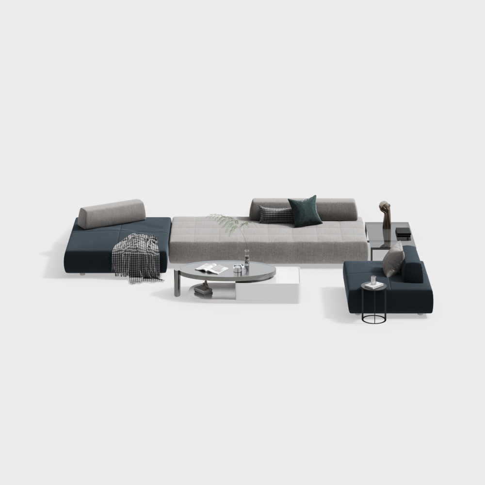 現代客廳沙發組合