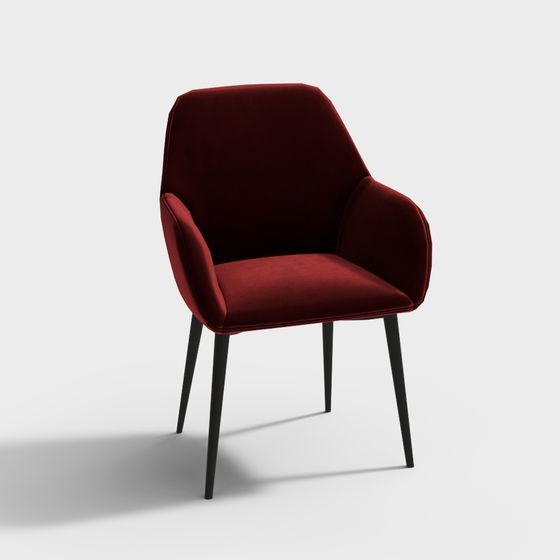 Luxurious Low-Poly Chair 3D model